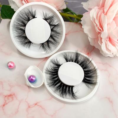 China Thick Custom Eyelashes 16-18mm Private Label Box With Fluffy 3d False Mink Eyelashes for sale