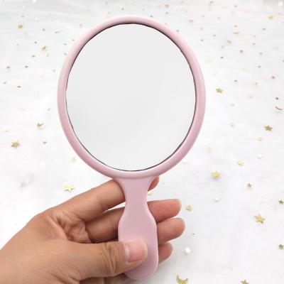 China 2021 New Design Pocket Round Hand Held Mirror Travel Personalized Small Portable Cosmetic Tool Makeup Mirror for sale