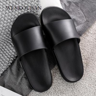 China Fashion Trend Summer Women Slippers Shape Slip On Female Black White Indoor Shoes Ladies Flip Flops Women Home Bath Slides Beach Shoes for sale