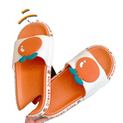 China Fashion Trend Summer Beach Slides Women Men Casual Slippers Cartoon Fruits Soled Sandals Girls Bathroom Thick Shoes Flip Flops Zapatillas for sale