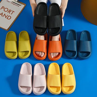 China New Fashion Trend 2021 Fashion Sandals Women Platform Slippers Thick Soft EVA Anti-skid Lovers Home Floor Slides Summer Beach Shoes Men Ladies for sale