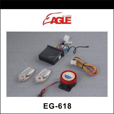 China Motorcycle/bicycle FOR EXAMPLE. - 618 universal motorcycle alarm with remote engine starter, anti-theft and universal motorcycle alarm for sale