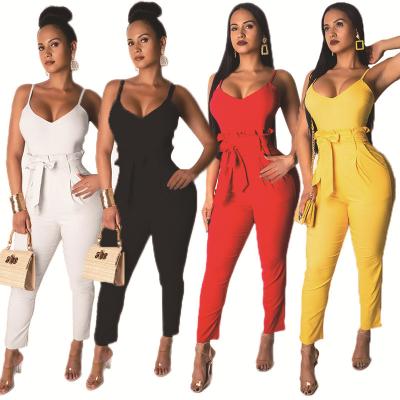 China European And American Fashion Overalls Women Anti-wrinkle Pants Slim Casual Overalls for sale