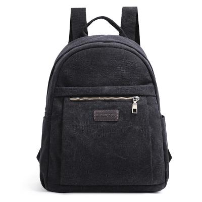 China Fashion leisure safety waterproof women's backpack canvas backpack large capacity travel computer bag student schoolbag for sale