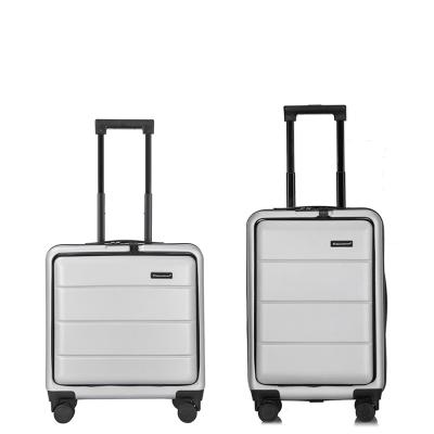 China Hot Sale Factory Direct 20 Inch Suitcase ABS 2 Pieces Luggage Set Smart Carry On Suitcases For Women for sale