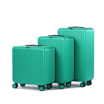 China Suitcase 3 ABS Trolley Travel Rolling Luggage PVC Bag Case Hard Luggage Wheel Set for sale