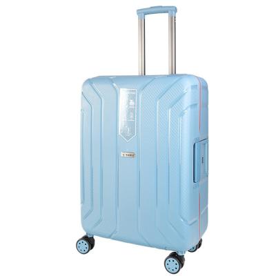 China PP Luggage Boarding 25 Inch Student PP Business Trolley Suitcase Wheel Travel Luggage Mute Password Cover Universal for sale