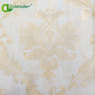 China Doleader Modern Design 106cm PVC Wallpaper 3D Wallpaper Roll Stocklot for sale