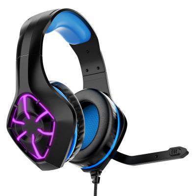 China LED Digital Display Best Quality Wired LED Light Gamer Gaming Earphones Headphones Headset for sale