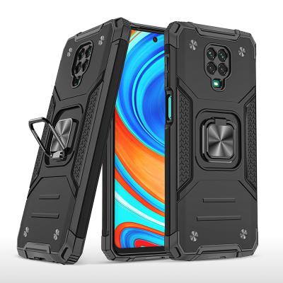 China Ring Holder Case Kickstand Protect Mobile Phone Accessories Mobile Phone Case For Xiaomi Redmi Note 9 Pro Note 9S Back Cover for sale