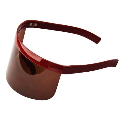 China Fashion Sunglasses Fashion Women Big Mirrored Glass Shades Anti Peep Windproof Oversized Sun Visor Shield Sun Glasses UV400 for sale