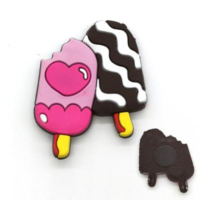 China Cute Colorful Cute Ice Cream PVC Fridge Magnets For Sales Promotion Gifts for sale