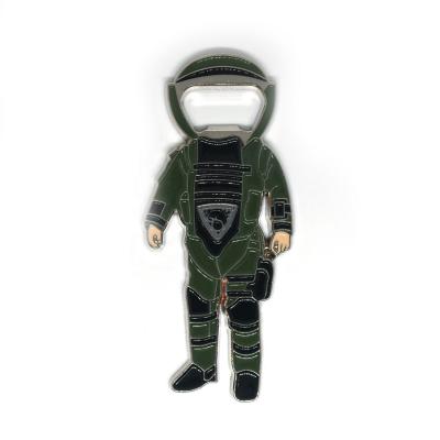 China Cartoon Viable Zinc Alloy Astronaut Customer Bottle Opener Promotional Gift for sale