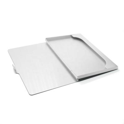 China Stylish Custom Laser Or Printing Large Logo Aluminum Alloy Name Card Case Business Gift Name Card Holder for sale