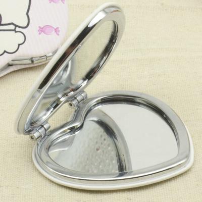 China Promotional Gifts Mini Portable Mirror Square Circle Heart Shape Mirror Customer Logo Promotional Gifts for sale