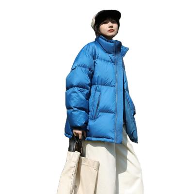 China Anti-shrinkage stand collar down jacket women's white duck down jacket new small winter short warm thickened coat for sale