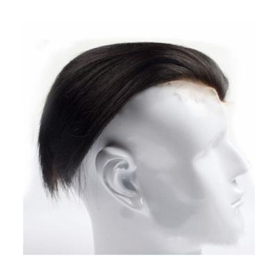 China Wholesale Swiss Lace Manufacturers Hand - Woven Real Hair Men's Wig Invisible Bleaching Piece Of Correction Wig Top Hair for sale