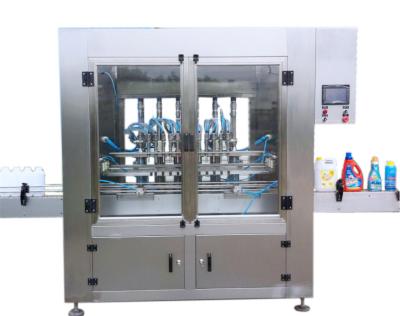 China Automatic Liquid Filling Equipment With Multiple Heads For Bottle / Can / Bucket for sale