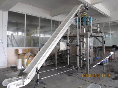 China Stainless Steel Nuts Crispy Automatic Packaging Machine with Feeding Elevator for sale