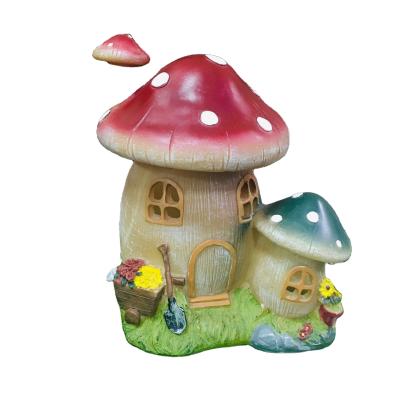 China Waterproof Garden Solar Garden Mushroom Lights Garden Led Resin Light Solar Light for sale