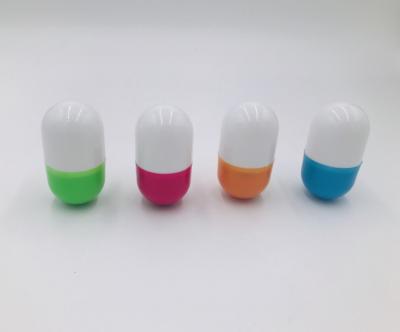 China Modern Hot Sales Plastic Pill Light Shape Led Rocker Lamp Pill Led Night Light Capsule Light For Kids for sale