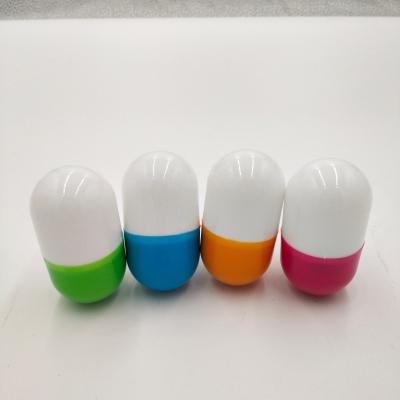 China Colorful Room Gift LED Night Lighting 3D Pill Rocker Lamp Baby Newest Colored Led Light for sale