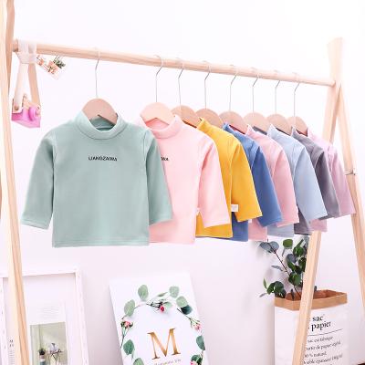 China Spring and autumn baby QUICK DRY tops for men's and women's velvet mid-rise collar tops children's clothing children's tops for sale