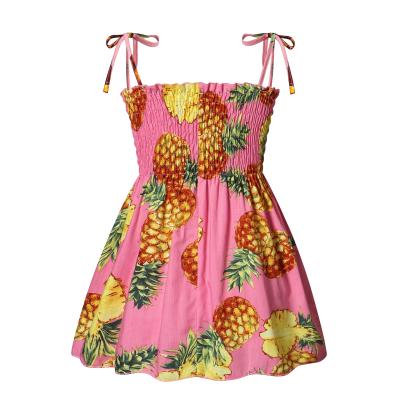 China Fashion Breathable Dress Children Seaside Beach Candy Summer Baby Suspender Slim Skirt for sale