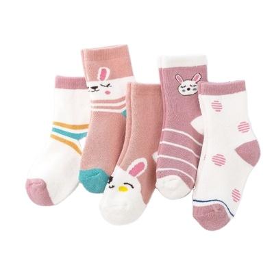 China New breathable thick and shearing children's hosiery cartoon boys and girls socks combed cotton cute baby socks for sale