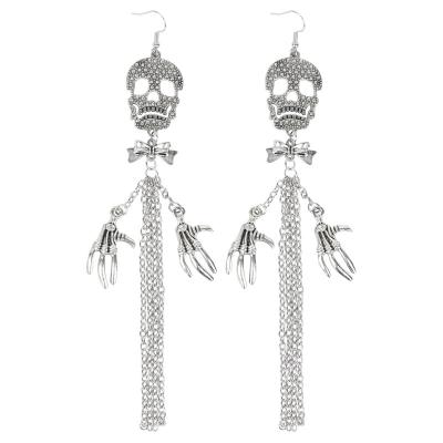 China ZKBKJSPZJB Halloween Neo-Gothic Earrings Spooky Skull Skeleton The Dead Jewelry Funky Spooky Original Halloween Earrings for sale