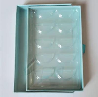 China New Disposable Eyelash Boxes Packaging Paper Window Box Eyelash Packaging Box Custom Logo Packaging Box For 5 Lashes for sale