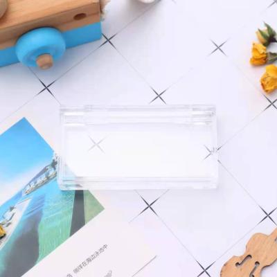 China Recycled Materials 3d Mink Lashes Acrylic Transparent Plastic Case Pop Top Box Container Cosmetic Gift Set Jar Plastic Box Packaging Custom for sale