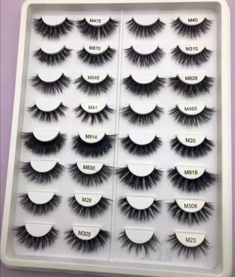 China 25-30 times womenlash custom your own brand eyelashes 3d mink lashes eye lash set strip lashes fake eye lashes for sale