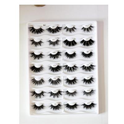 China 25-30 Times China 6 Pairs Fluffy Natural Strep Mink False Eyelashes False Eyelashes for sale