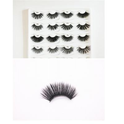 China 25-30 Times Promotion Price Faux Mink Lashes Individual Curly False Eyelashes 3d Silk Eyelash for sale