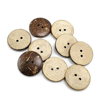 China Sustainable Wholesale Natural Shirt Button 25mm Coconut Shell Buttons Coconut Shell Button For Clothes for sale