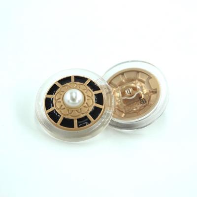 China Other Pearl Rhinestone Leg Button Metal Transparent Plastic Covered Buttons For Clothes for sale