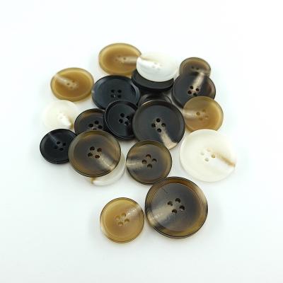 China Other Wholesale Matte Resin Shirt Buttons 4 Hole Buttons Sewing Resin Buttons For Clothes for sale