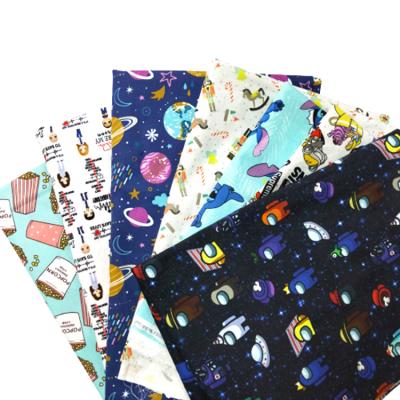 China Custom Printed Digital Printing Fabric Cartoon Character Cotton Twill Poplin Fabric For Baby Cloth for sale