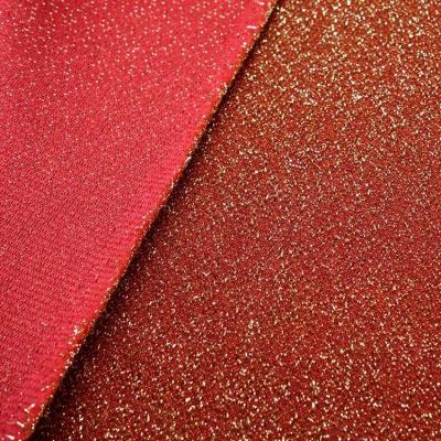 China Anti-static polyester American gigimi fabric shiny lurex fabric for decrcation for sale