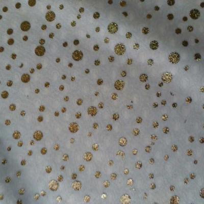 China Anti-static all kinds of gold foil printing fabric silver foil printing fabric for costume for sale