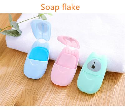 China Wholesales basic cleaning travel portable hand mini disposable soap tablets outdoor soap tabletssoap paper flake for sale