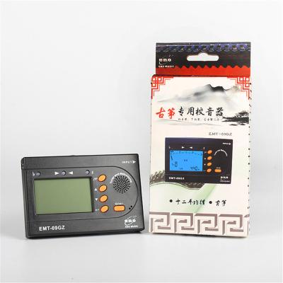 China GUITAR Electronic Wholesale EMT-09GZ Microphone Pickup Tuner Metronome Tone Setter Zither Dedicated Tuner Three In One for sale