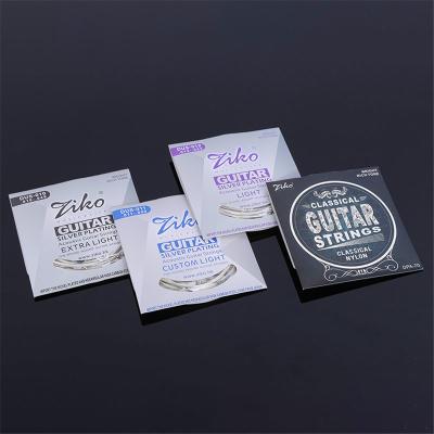 China GUITAR Wholesale A-013 Guitar Strings Full Set High Quality Silver-Coated Folk Strings Steel Wire Guitar Strings for sale