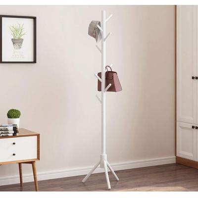 China SITU Wooden Coat Stand High Quality White Short Hooks Wooden Clothes Rack Rack Hanger For Bags Scarves Clothes Handbag for sale