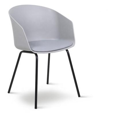 China SITU Wholesale PU Cushion Furniture Modern Removable Nordic Leather Simple Design Simple Design Dining Chairs Dining Chairs With Metal Legs for sale