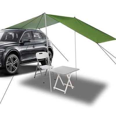 China Lightweight Portable Waterproof Quick Freeze Rooftop Camper Canopy Awning Tailgate Tent Top Tent Trailer For Outdoor SUV Car Camping for sale