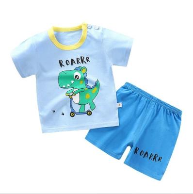 China Anti-wrinkle children's clothes set baby clothes children's clothing wholesale good quality and low price two-piece suit for sale