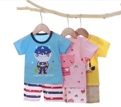 China Anti-wrinkle 2 Pieces Sets Women Clothes Good Quality And Low Price Baby Clothes Bamboo Short Sleeve for sale