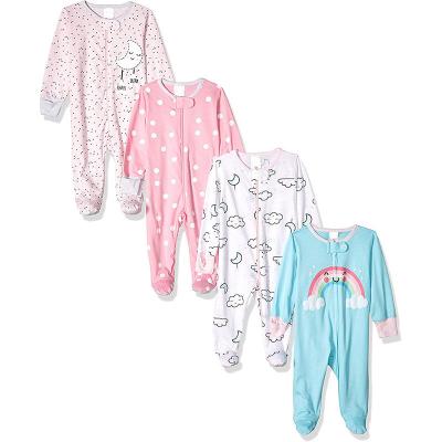 China Cartoon Breathable Comfortable Pure Cotton Spring Long Sleeve Set Baby Clothes Sets 4 Piece Set for sale